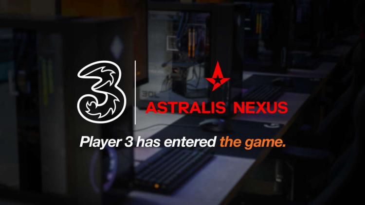 Astralis yhteistyökumppanit 3:n kanssa (Three)