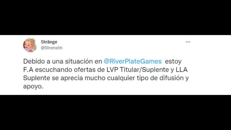 Strange lähti River Plate Gaming