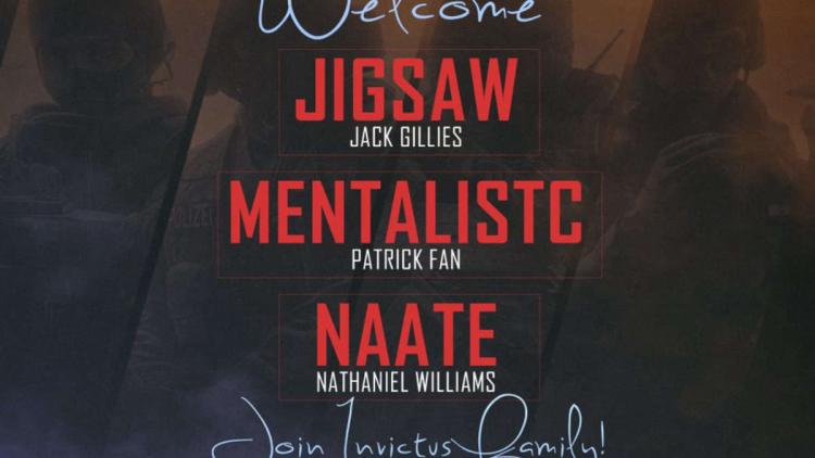 naate, Jigsaw ja MentalistC liittyivät Invictus Gaming