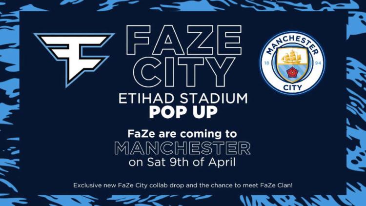 FaZe Clan ja Manchester City ilmoittavat tapahtuman Etihad Stadium