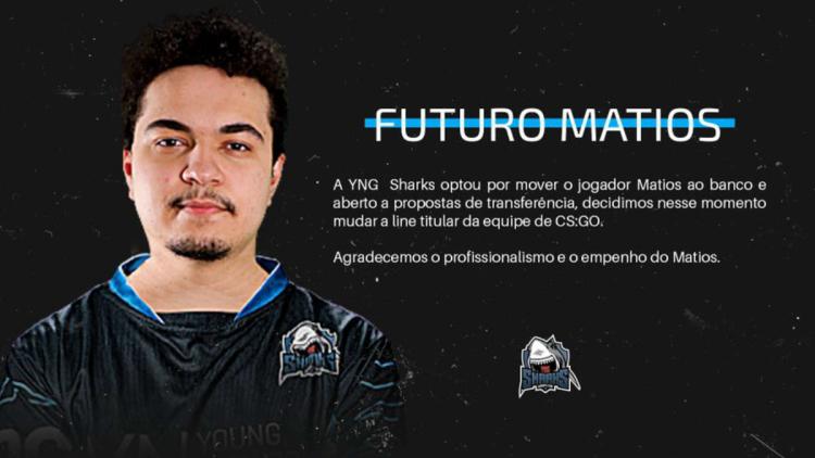 matios lähti aloituskokoonpanosta Sharks Esports