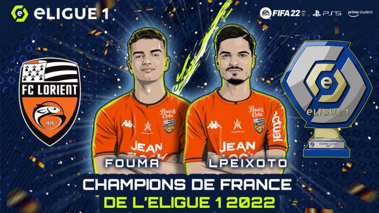 FC Lorient voitti vuoden eLigue 1 2022