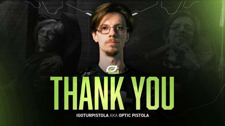 iGotUrPistola vapautettiin sopimuksestaan OpTic Gaming