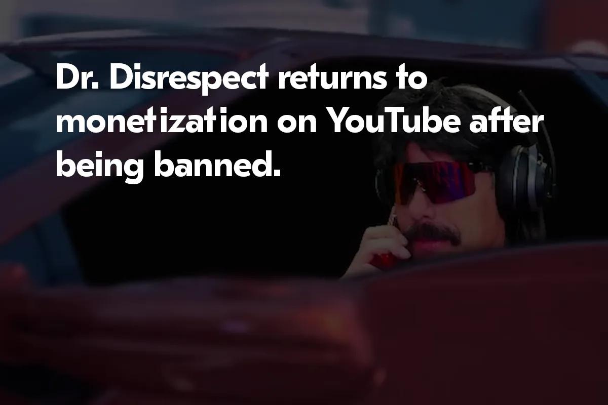 Dr. Disrespect palaa YouTubeen Midnight Societyn sulkiessa ovensa