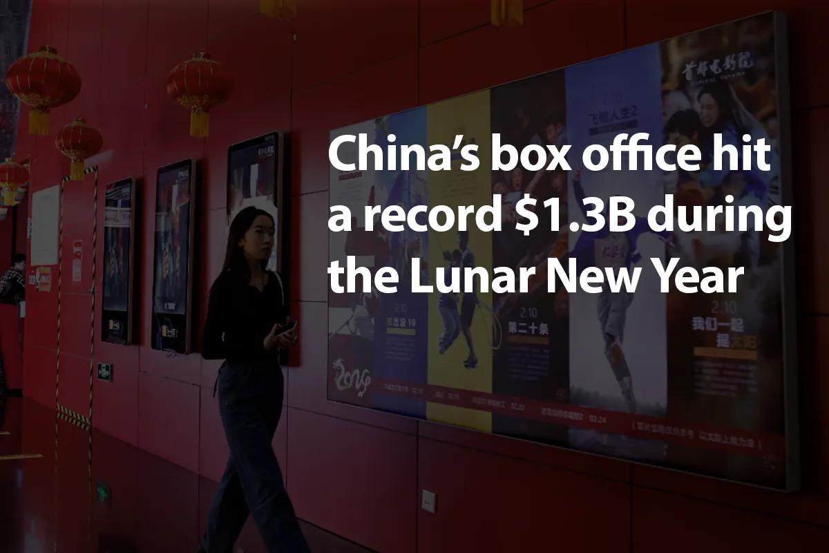 Kiinan Lunar New Year Box Office Hits ennätys 1,3 miljardia dollaria