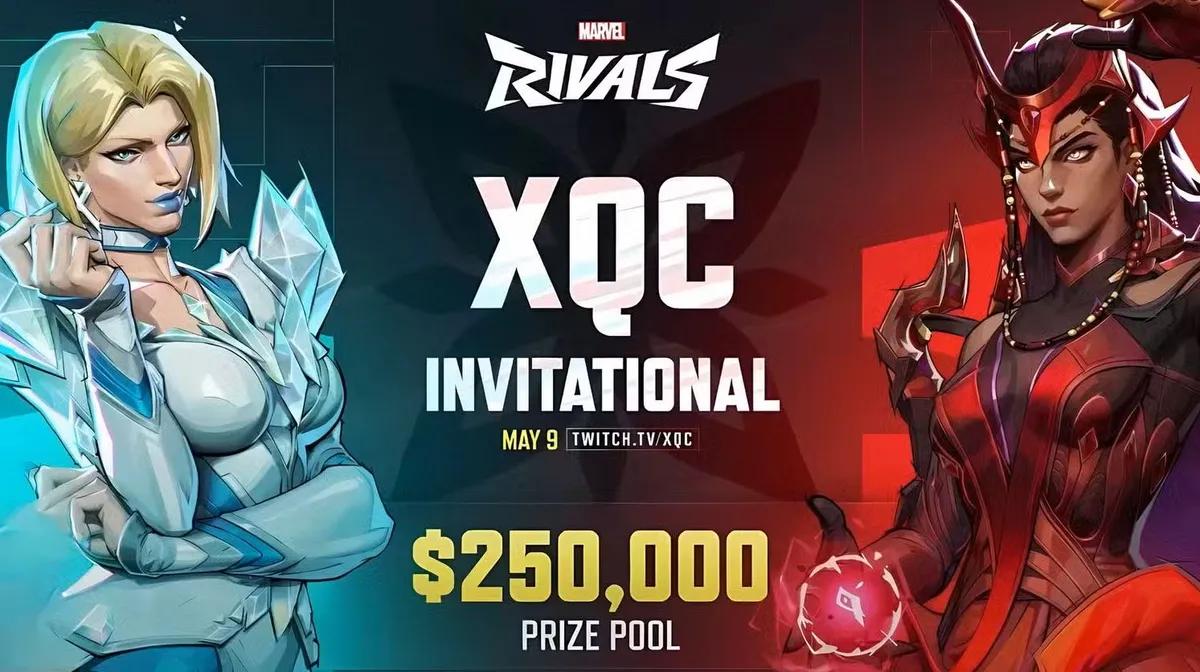 xQc ilmoittaa 250,000 dollarin Marvel Rivals -turnauksesta, joka järjestetään 9. toukokuuta.