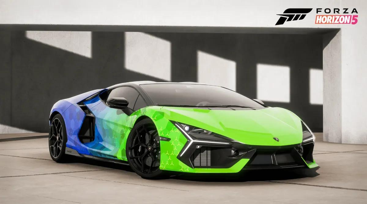 Lamborghini Revuelto saa ainutlaatuisen värityksen Forza Horizon 5:n PlayStation 5:n julkaisun kunniaksi