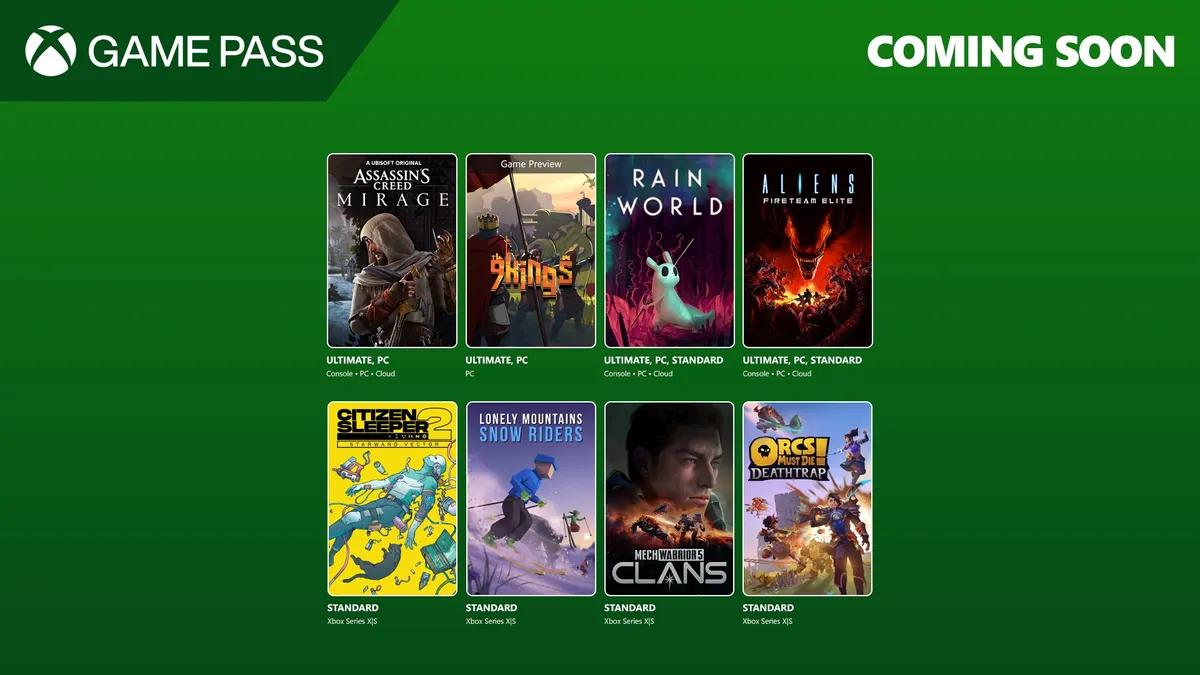 Microsoft julkistaa Xbox Game Passin ensimmäisen pelivalikoiman elokuussa 2025