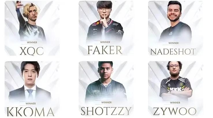 Esports Awards 2025: Voittajat ja ehdokkaat: Täydellinen luettelo voittajista ja ehdokkaista