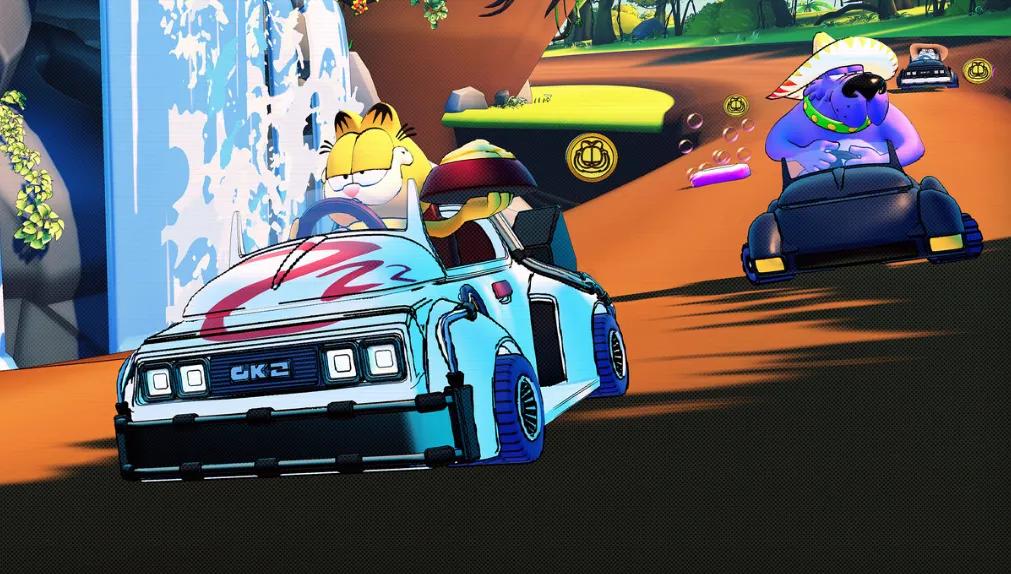 Garfield Kart 2 arvostelu: Herzog ja lisensoidun kilpa-autoilun rajat.