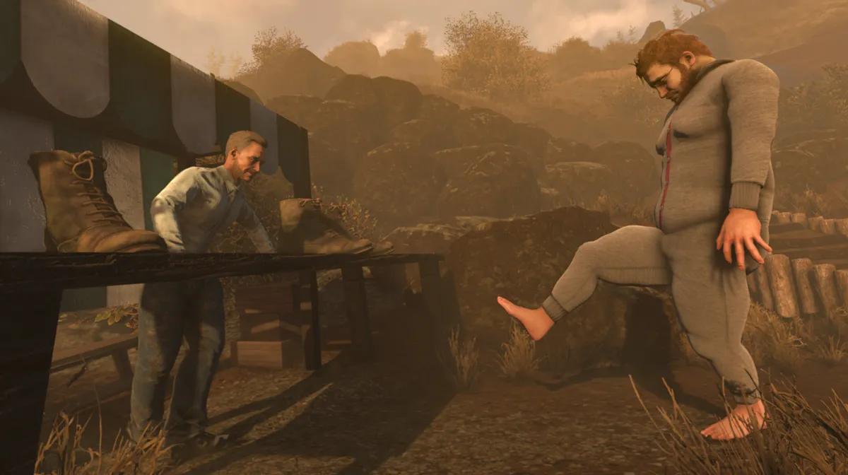 Baby Steps Review: Slapstick Open-World Challenge: Fysiikkasatiiri ansaitsee 85 pistettä