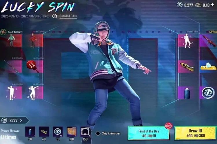 PUBG Mobile x G-Dragon -yhteistyö: Lucky Spin, palkintoja ja eksklusiivista sisältöä.