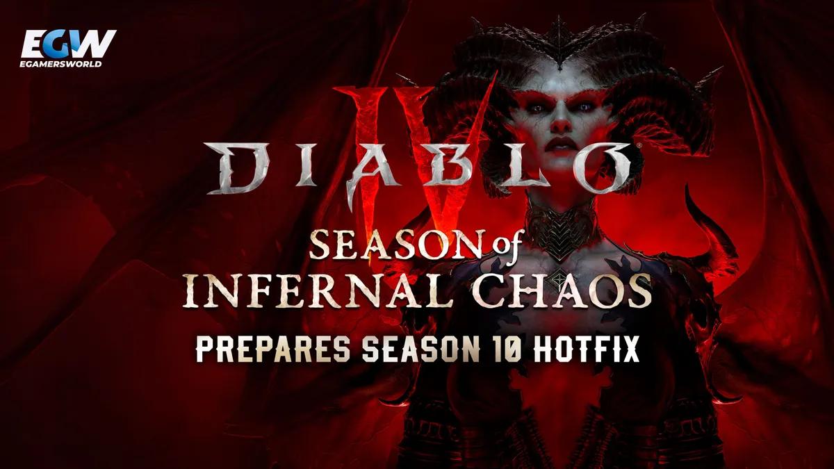 Diablo 4 valmistelee kauden 10 korjausta Infernal Hordes -muutoksilla