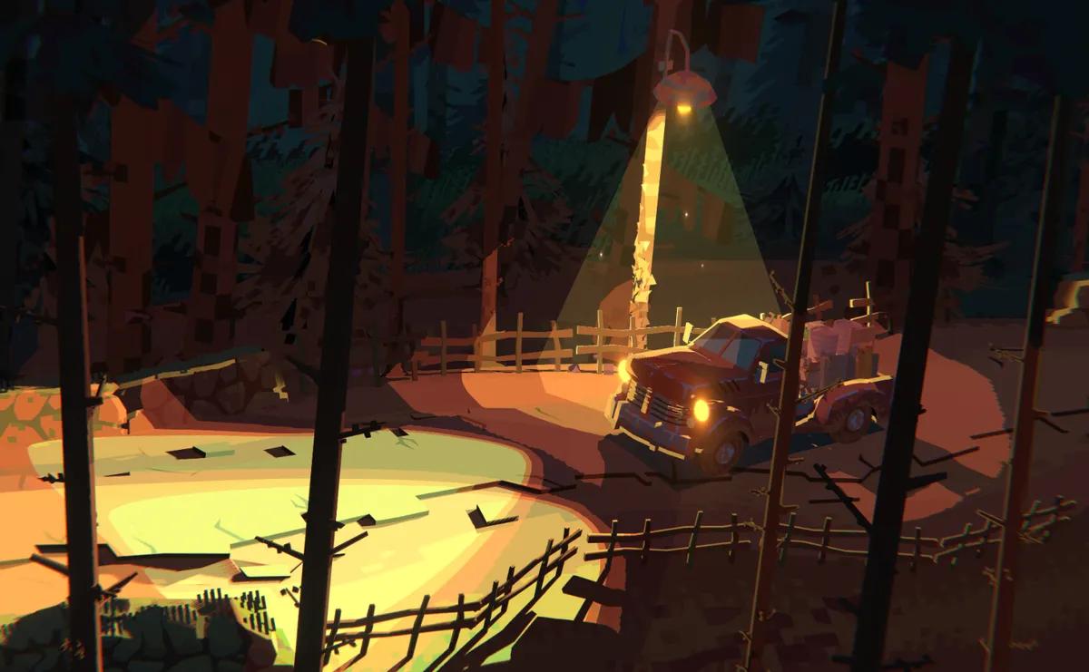 Truckful Demo laittaa sinut Haunted Forest Delivery Runin ratin taakse.