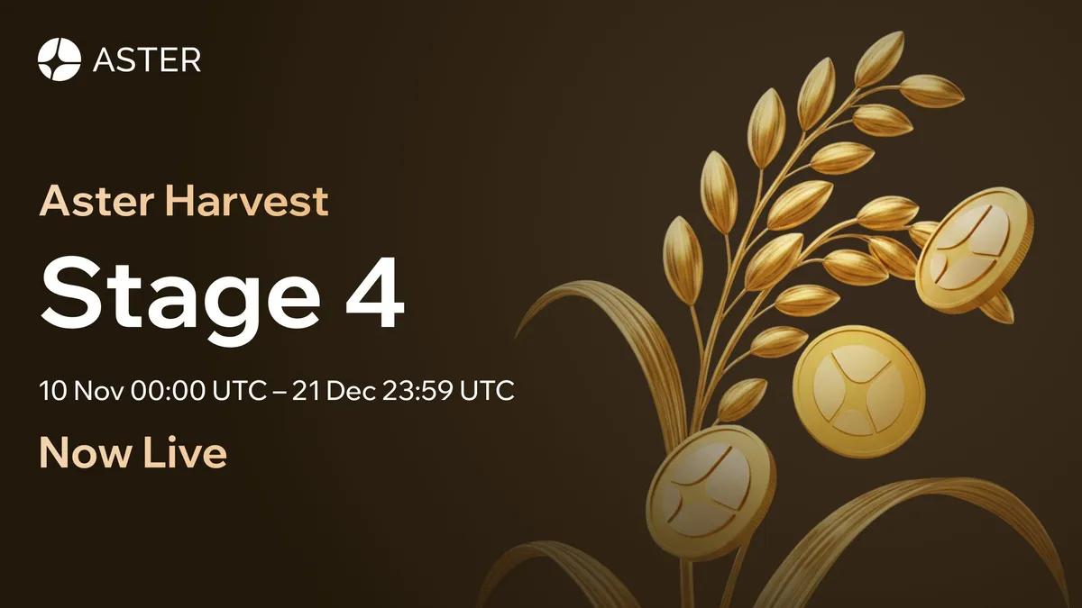 Aster DEX käynnistää Harvest-ohjelman 4. vaiheen.