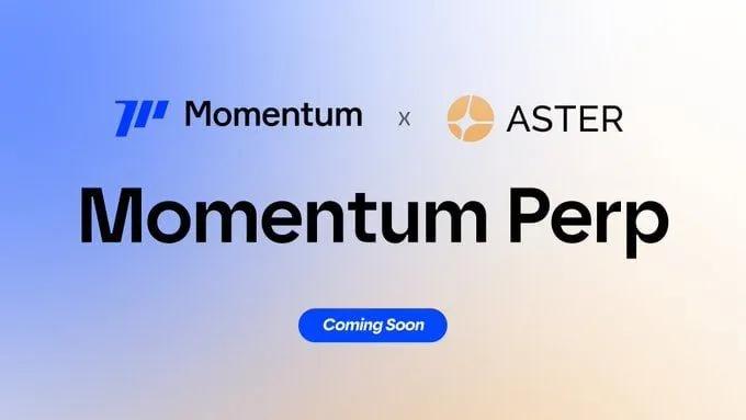 Momentum lanseeraa Perp-DEXin SUI:ssa yhteistyössä Asterin kanssa.
