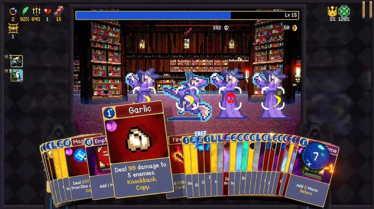 Vampire Survivors Devs paljastaa uuden Roguelike Deck-Building Spin-Offin