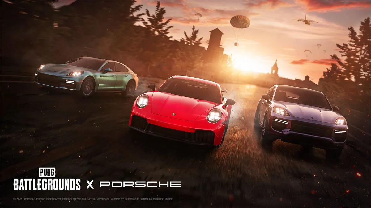 PUBG Mobile x Porsche palaa versiossa 4.1: Motor Cruise -tapahtuma tuo ikonisia superautoja taistelukentille