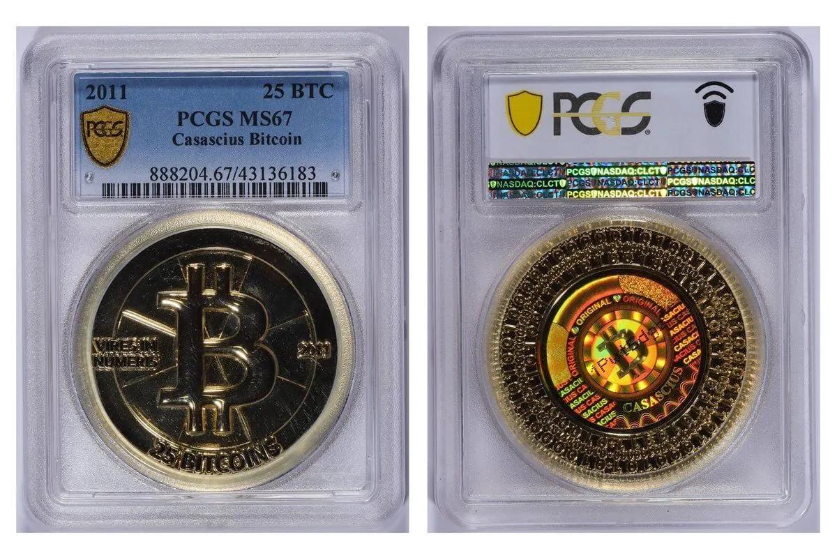 2000 erittäin harvinaista BTC:tä nousee horroksesta: Kaksi Casascius-kolikkoa aktivoitu 13 vuoden toimettomuuden jälkeen.
