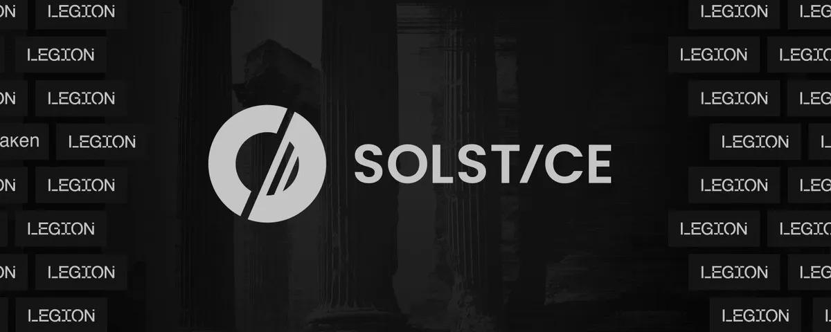 Solstice ilmoittaa $SLX Token myynti Legion Platformilla