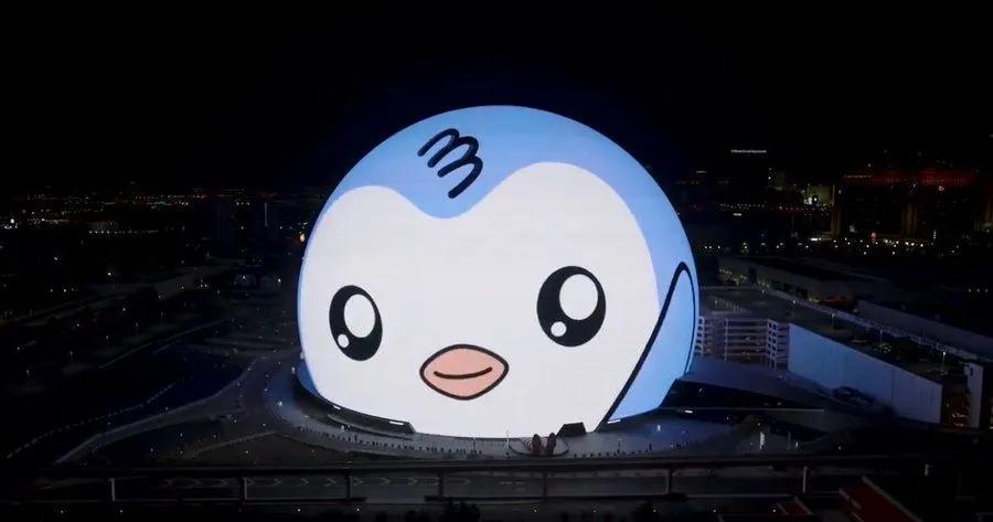 Pulleat pingviinit valaisevat pallon Las Vegasissa: Kryptovaluuttabrändi valtavirtaistuu