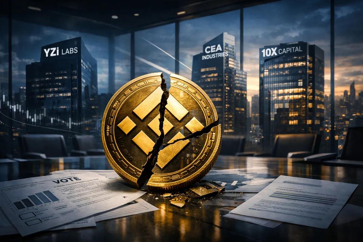 YZi Labs kiihdyttää taistelua CEA Industriesin ja 10X Capitalin kanssa BNB Treasury Pivotista ja hallintoon liittyvistä huolenaiheista.