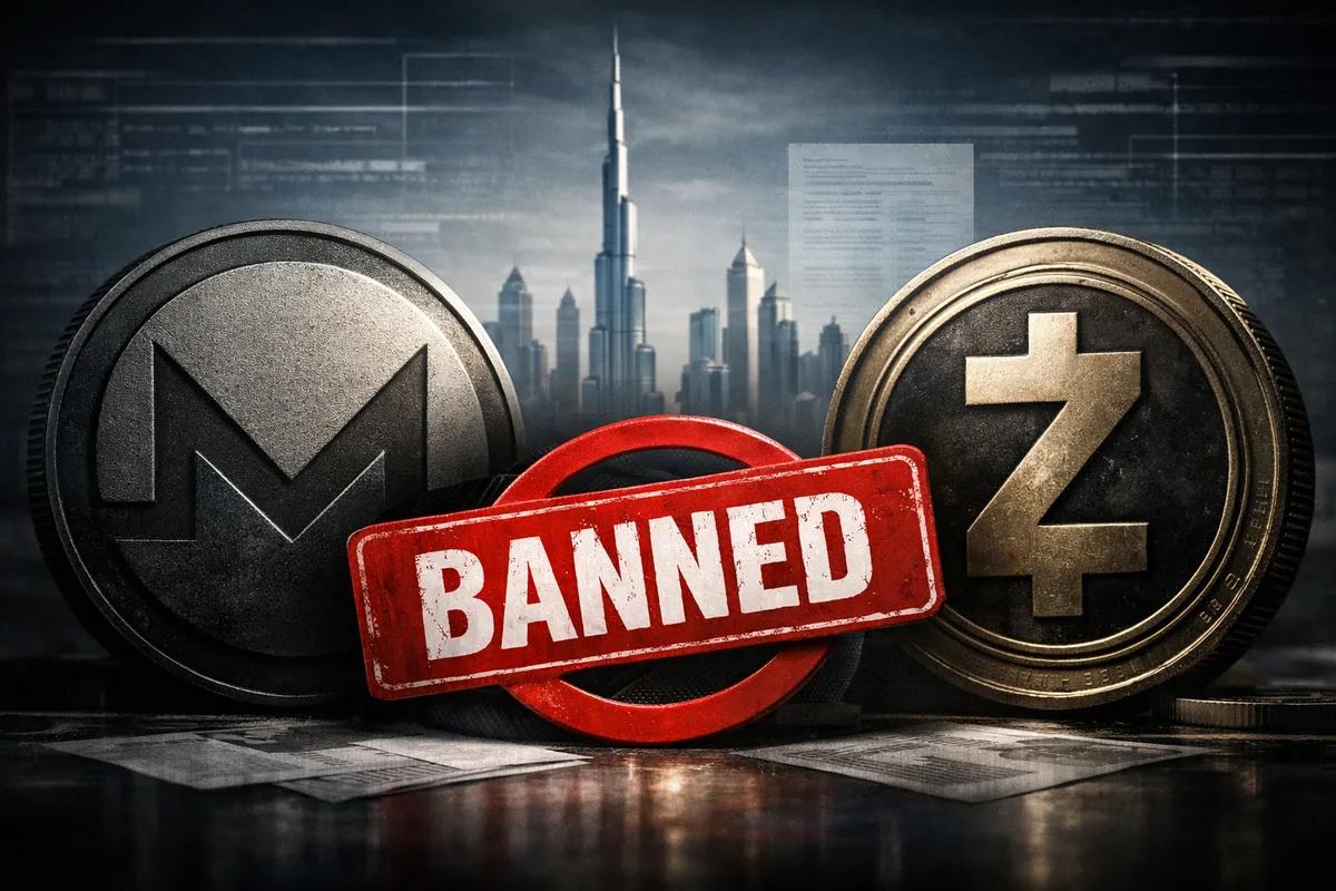 Dubai kieltää yksityisyydensuojakoodit: Monero ja Zcash kryptosääntelyssä uusi isku