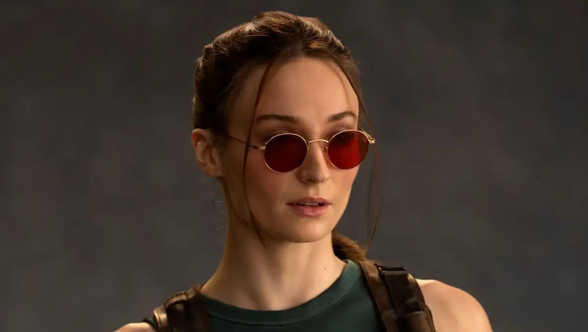 Sophie Turner Lara Croftin roolissa paljastui ensi kertaa