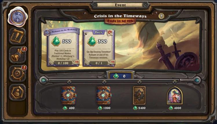 Hearthstone käynnistää "Crisis in the Timeways" -tapahtuman.