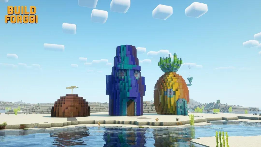 Minecraft-pelaaja luo Paavo Simpukan simpukkakadun upealla yksityiskohdilla