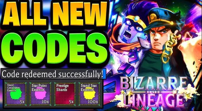 Bizarre Lineage Roblox koodit (maaliskuu 2026)
