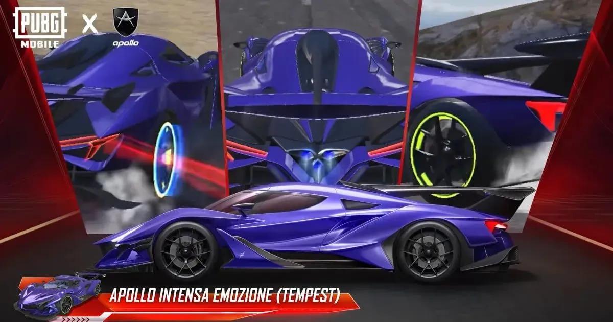 PUBG Mobile x Apollo Automobil tuo peliin eksklusiivisia hyperautoja maaliskuussa