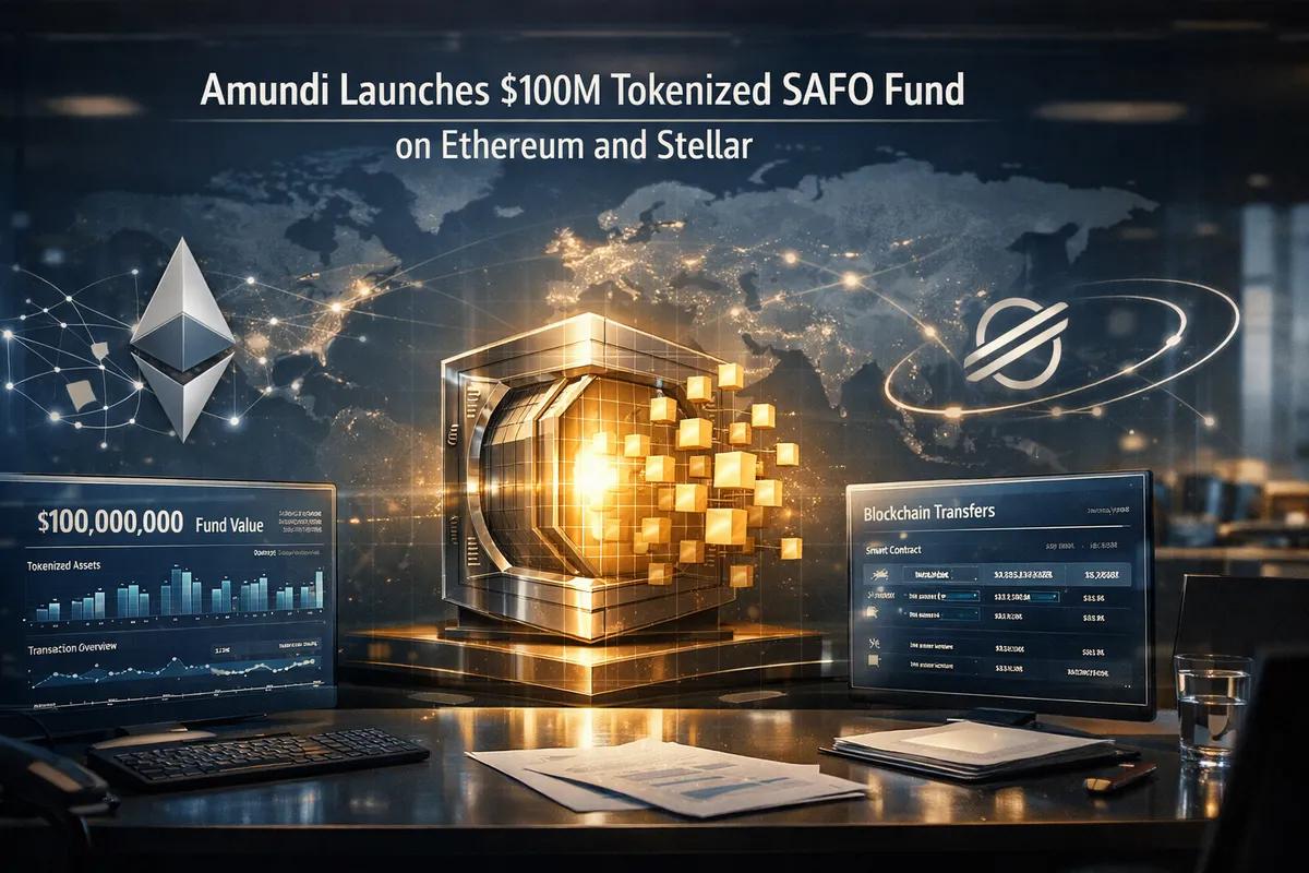 Amundi käynnistää 100 miljoonan dollarin tokenisoidun SAFO-rahaston Ethereumissa ja Stellarissa