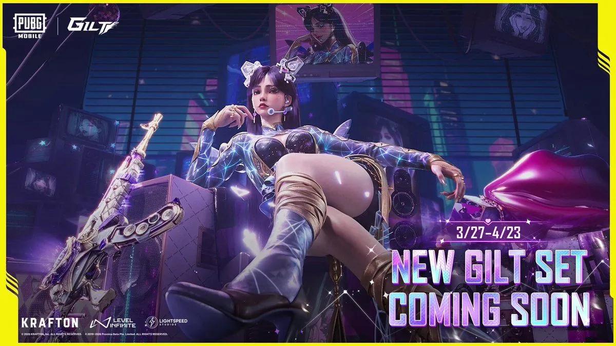 PUBG Mobile Dimensional Diva Gilt Set saapuu futuristisella tyylillä ja päivitettävällä AKM:llä