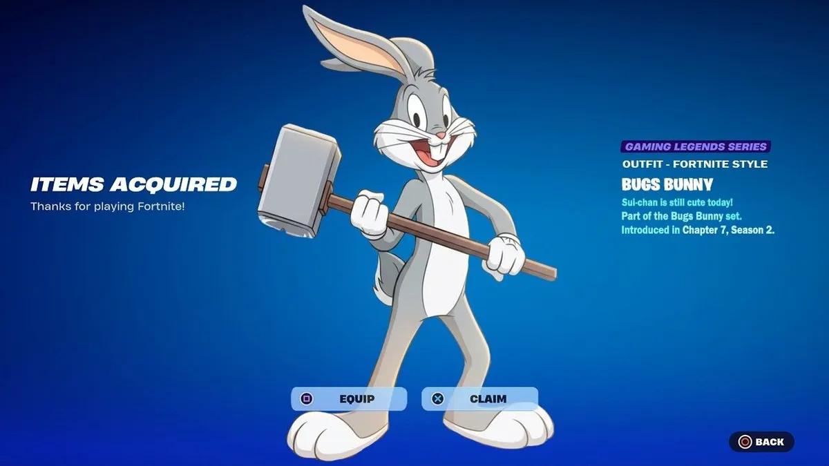 Fortnite lisää Bugs Bunny -skinin – Näin avaat sen