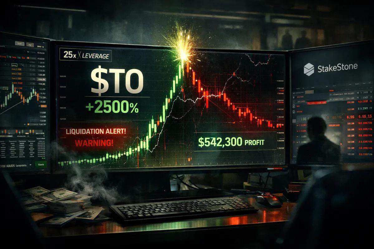 Huijauspumppu 25x: StakeStonen $STO nousi 2500%:iin.