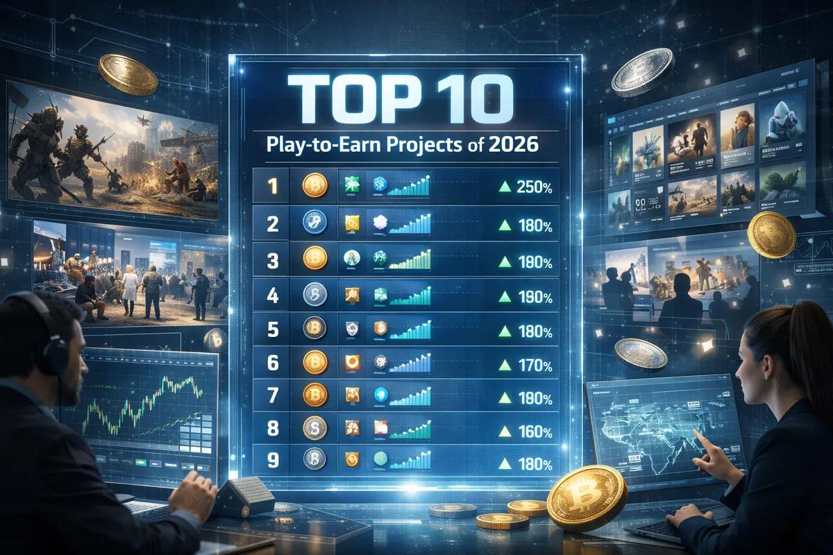 Top-10 Play-to-Earn-hanketta vuonna 2026