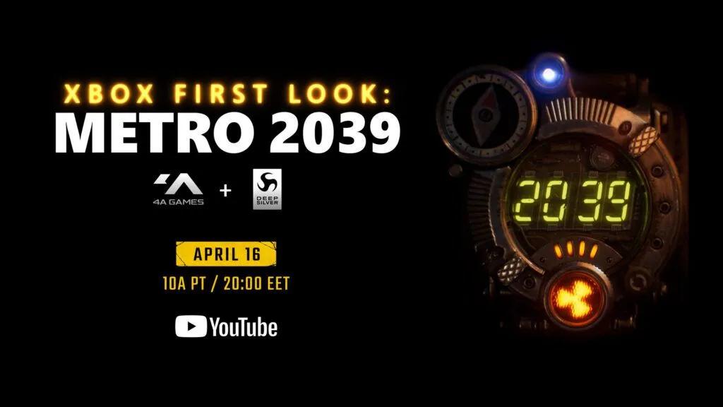 4A Games julkisti Metro 2039:n, virallinen julkistus vahvistettu 16. huhtikuuta