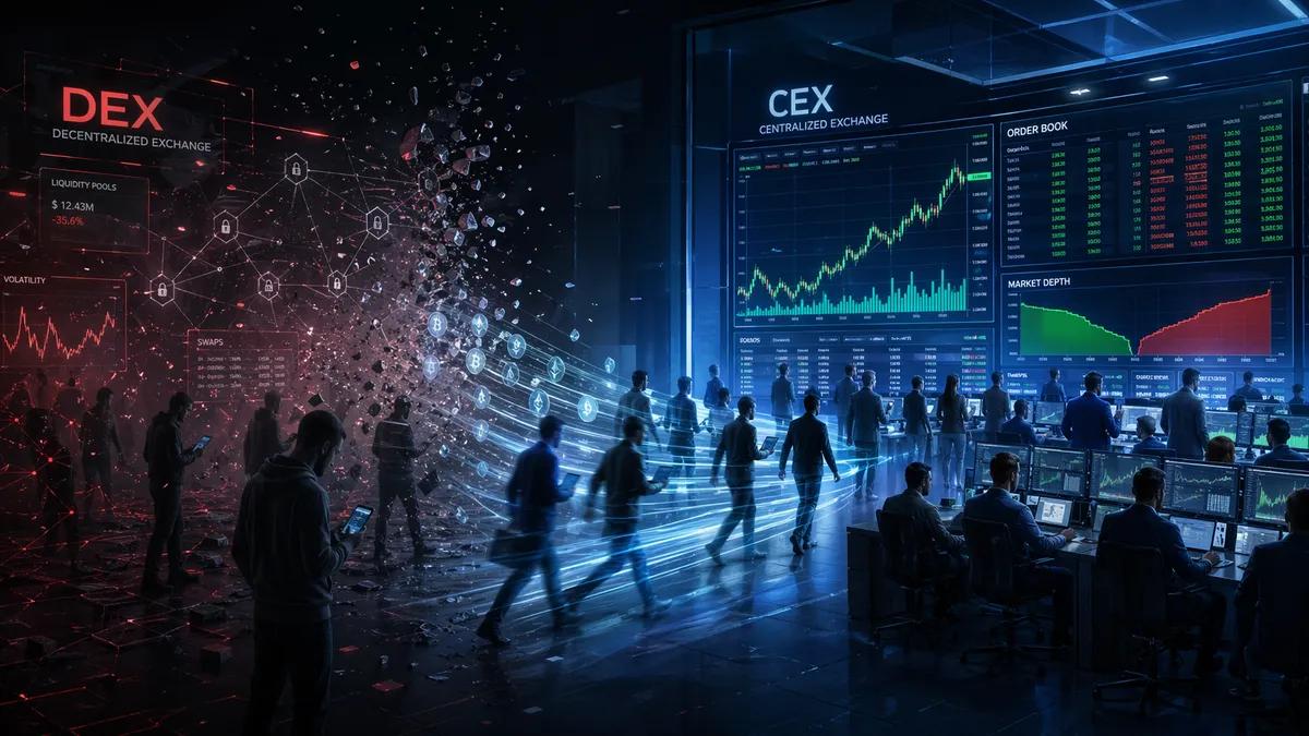 Kauppiaat siirtyvät massiivisesti DEX:stä CEX:iin