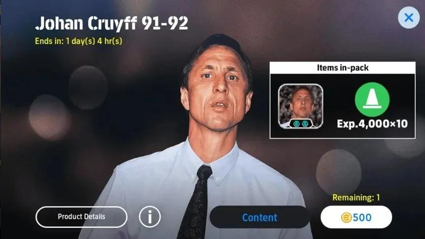 eFootball lisää Johan Cruyffin – Uusi Link-Up-pelityyli- ja manageripaketti