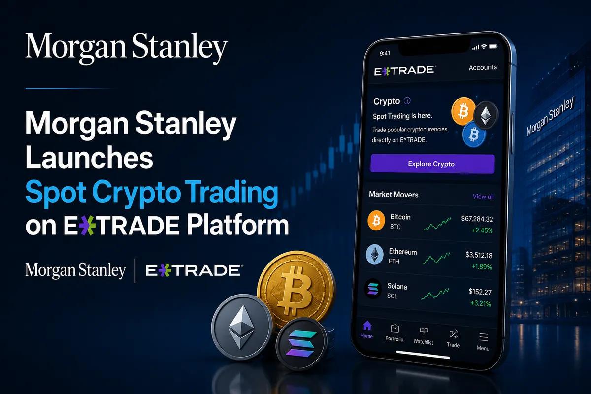 Morgan Stanley käynnistää Spot Crypto Trading E*Trade Platformilla
