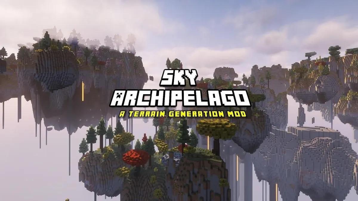 Minecraft saa massiivisen kelluvien saarten maailman Sky Archipelago Modin avulla 