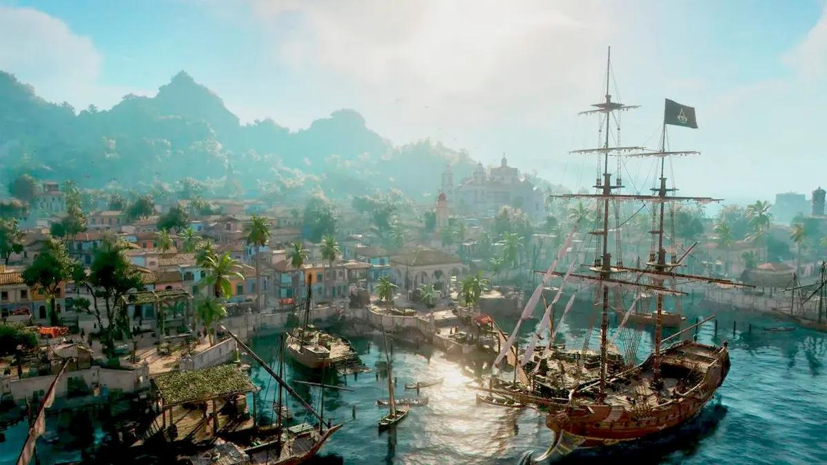 Assassin's Creed Black Flagin uudelleensynkronointi. Kesto: 25 tuntia päätarinalle – 70 tuntia 100 %:n läpipeluulle.