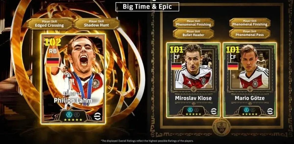 eFootball 2026:iin lisätään Germany 2014 Epic Pack, jossa ovat mukana Klose ja Götze