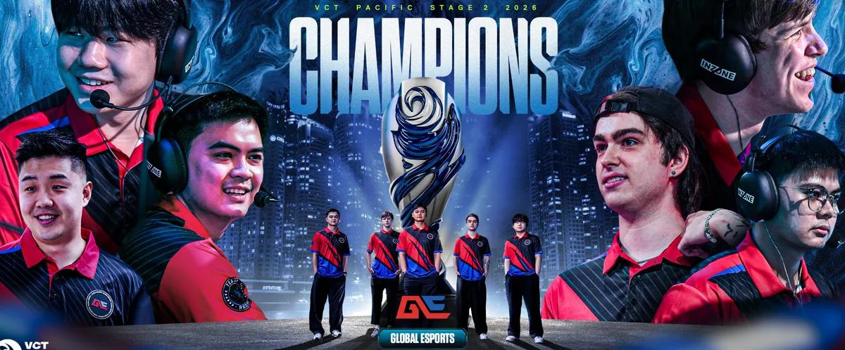 Global Esports voitti VCT 2026: Pacific Stage 2 -turnauksen