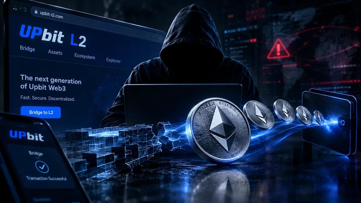 Huijarit rakensivat väärennetyn Upbit L2:n ja varastivat 2 miljoonaa dollaria ETH:ta