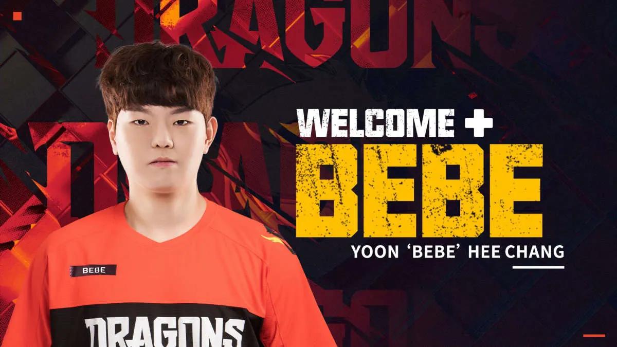 BeBe liittyy Shanghai Dragons