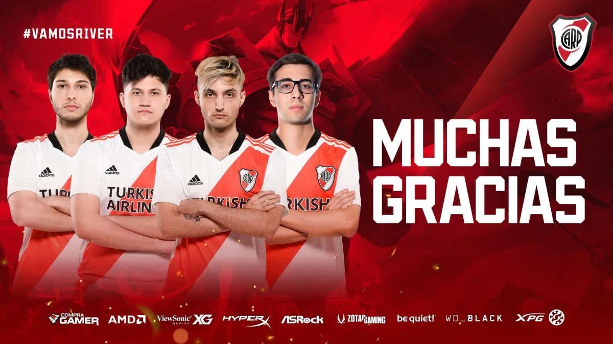 Joukkueen listalle jäi River Plate Gaming useita pelaajia