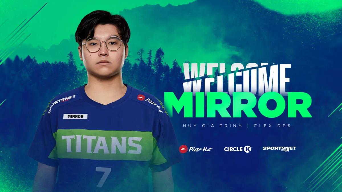 Vancouver Titans tervetuloa MirroR heidän riveihinsä