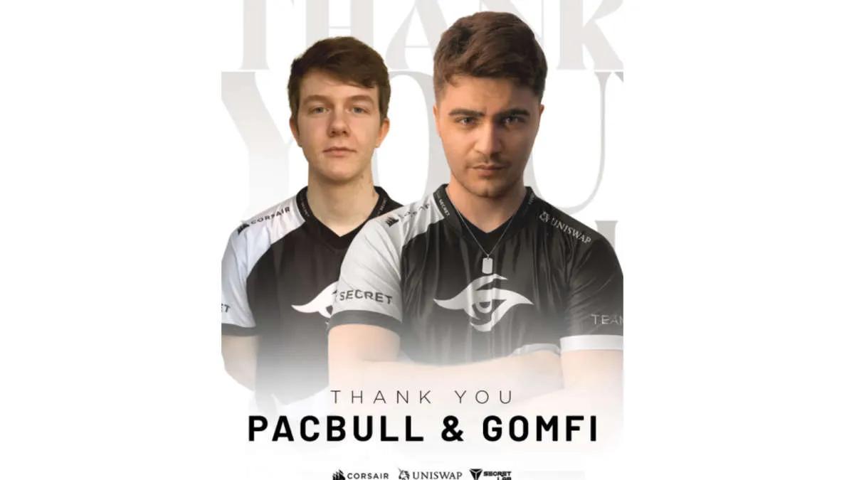 Team Secret sano hyvästit Gomfi ja Pacbull